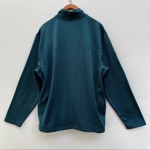 NWT Callaway 1/4 Quarter Zip Pullover Golf Weather Series Dark Green Teal Size L - Picture 9 of 14
